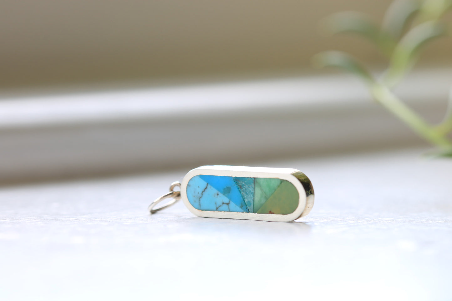Ovale Charm Turquoise