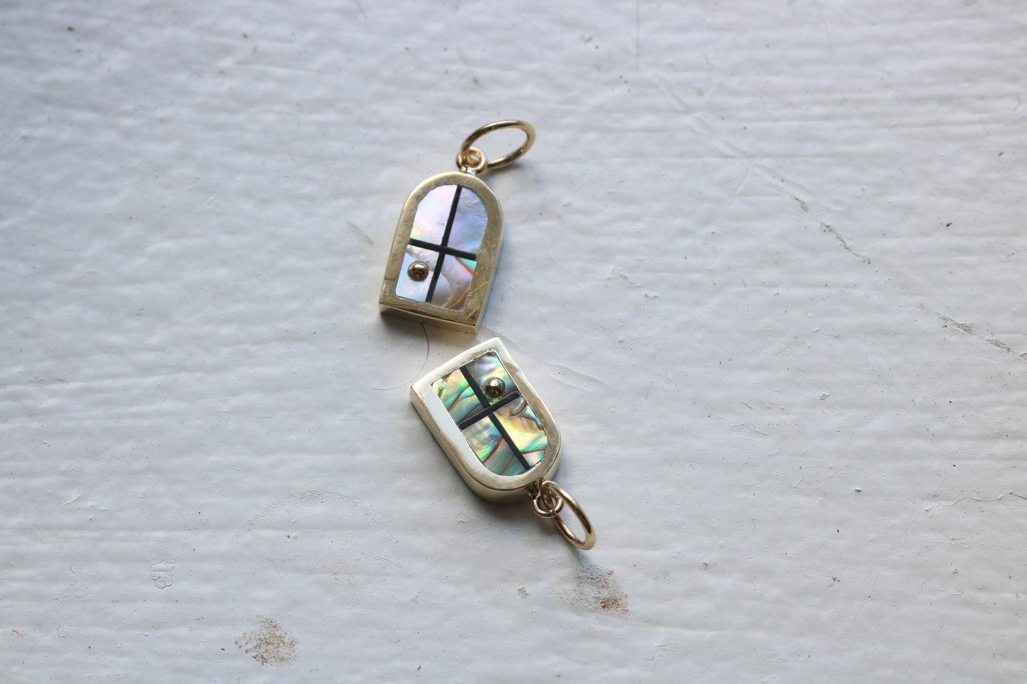 Window Charm Gold, Abalone Sunrise/Sunset #1