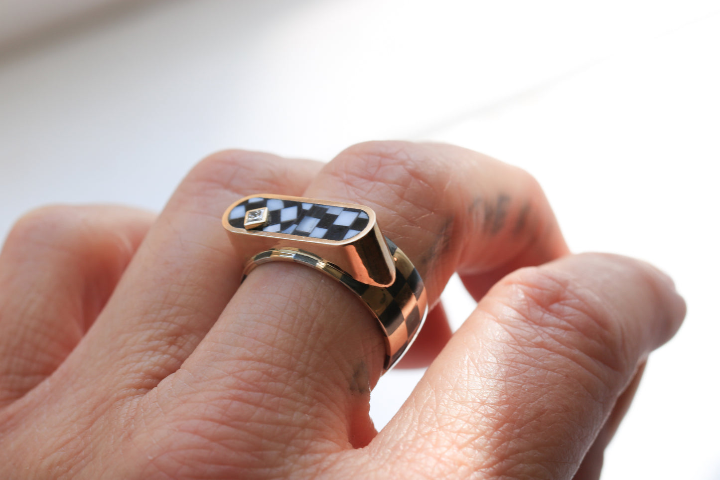 Checkerboard Cigar Band