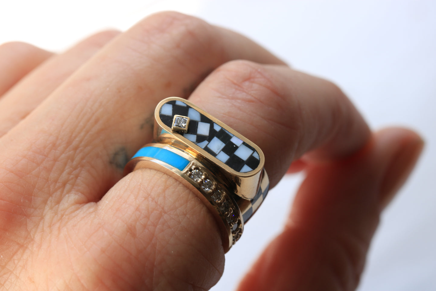 Checkerboard Cigar Band