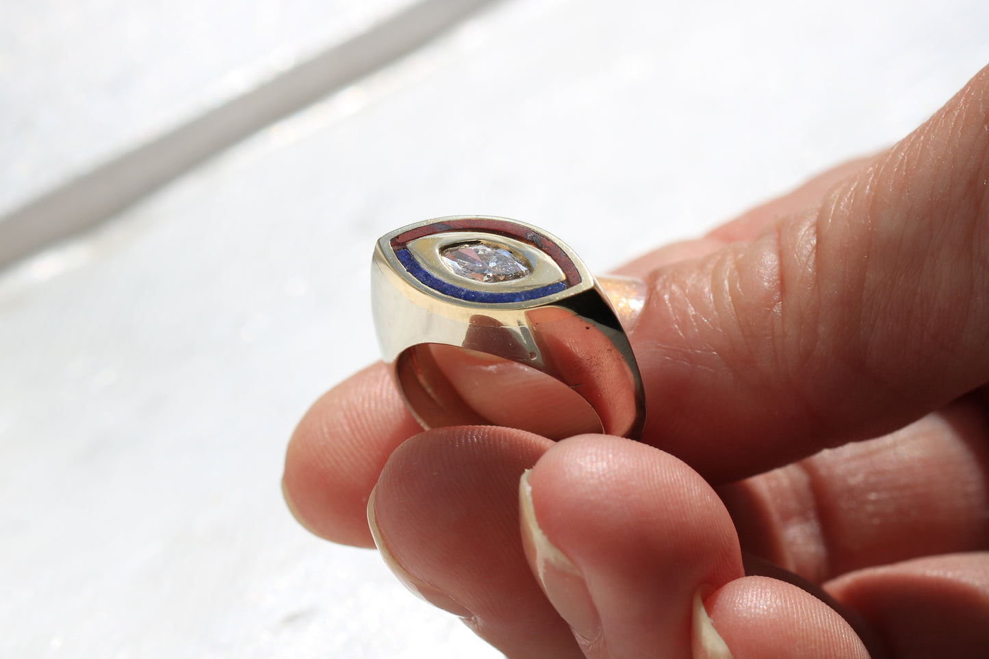 Marquise Diamond Signet