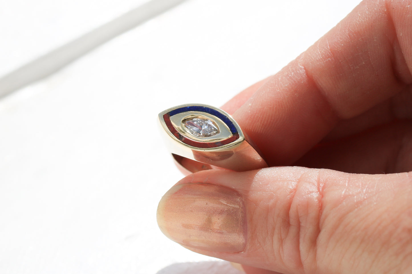 Marquise Diamond Signet