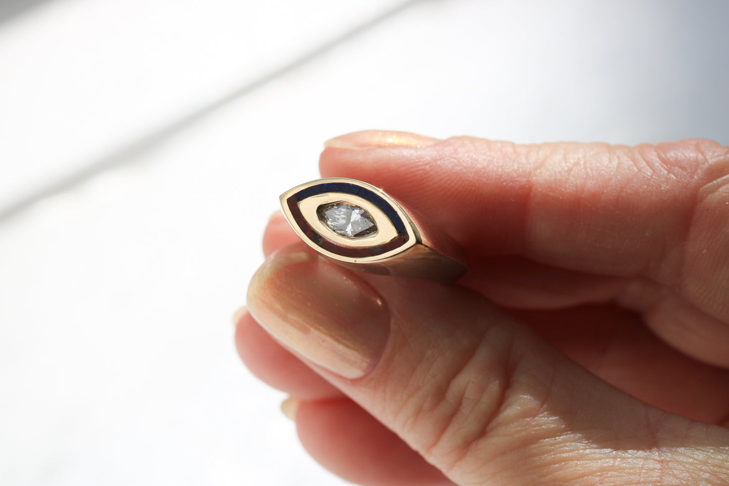 Marquise Diamond Signet