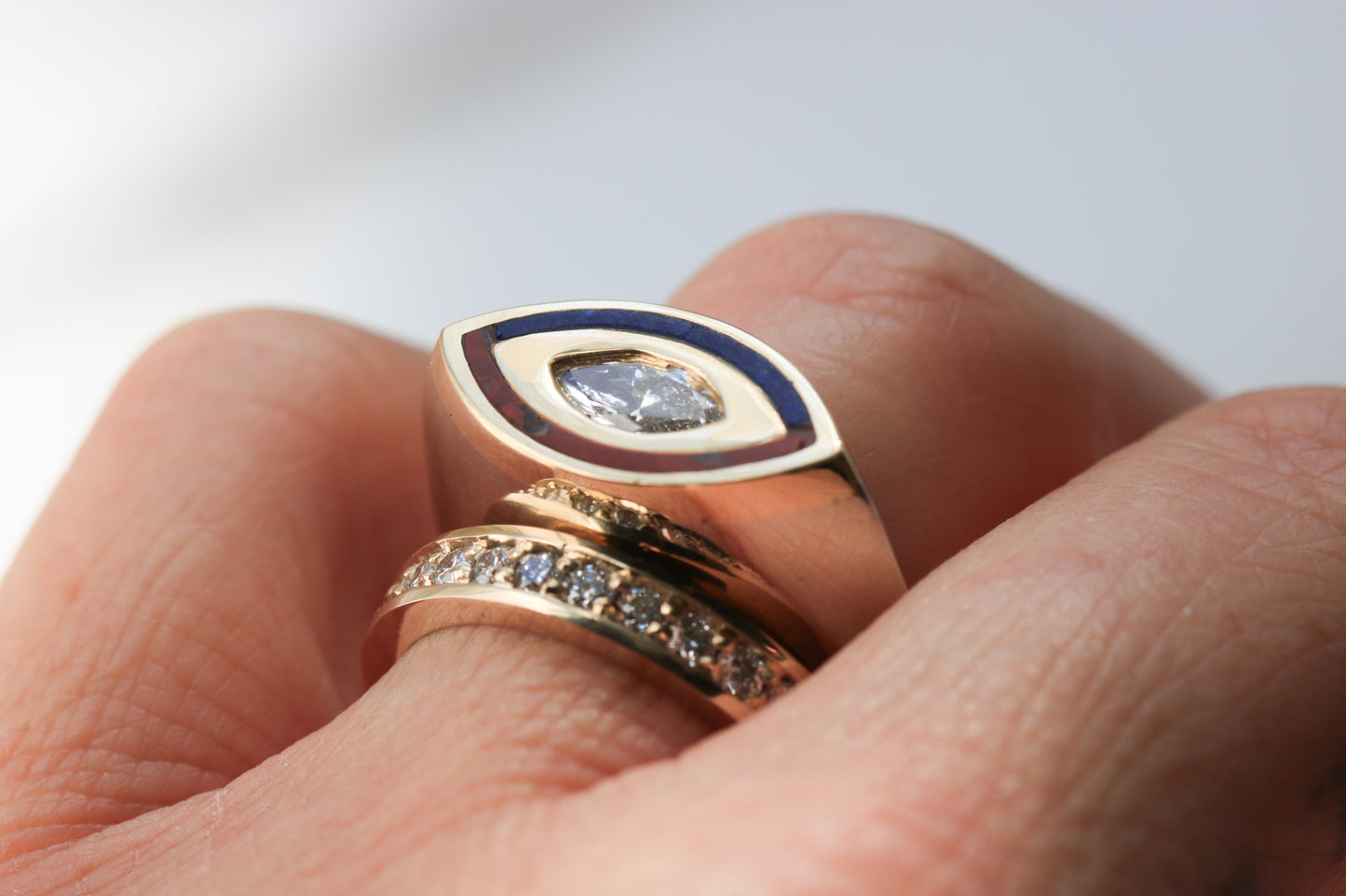Marquise Diamond Signet