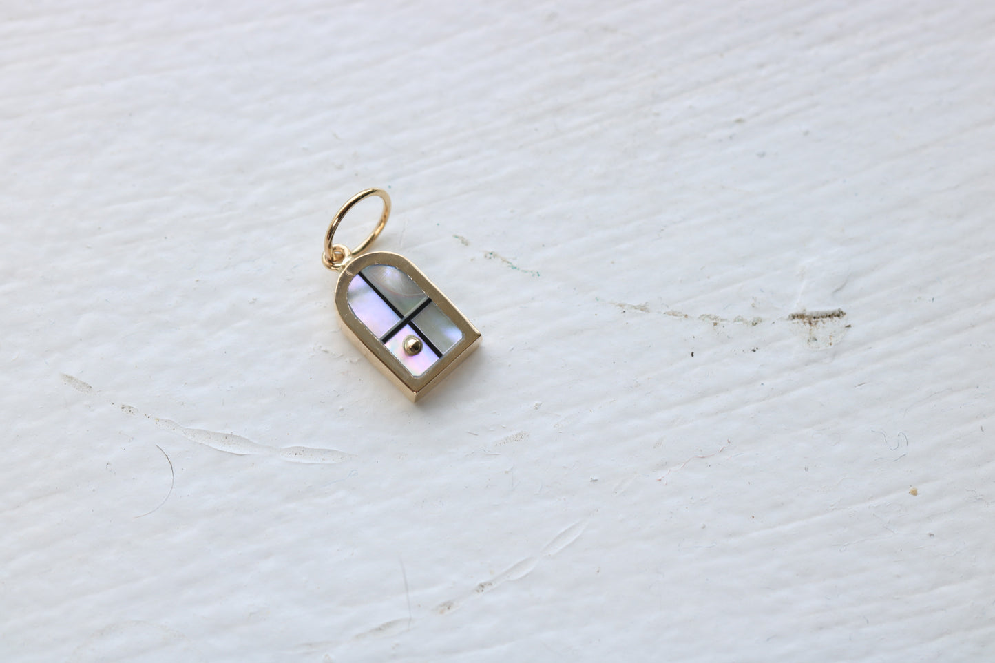 Window Charm Gold, Abalone Sunrise #1