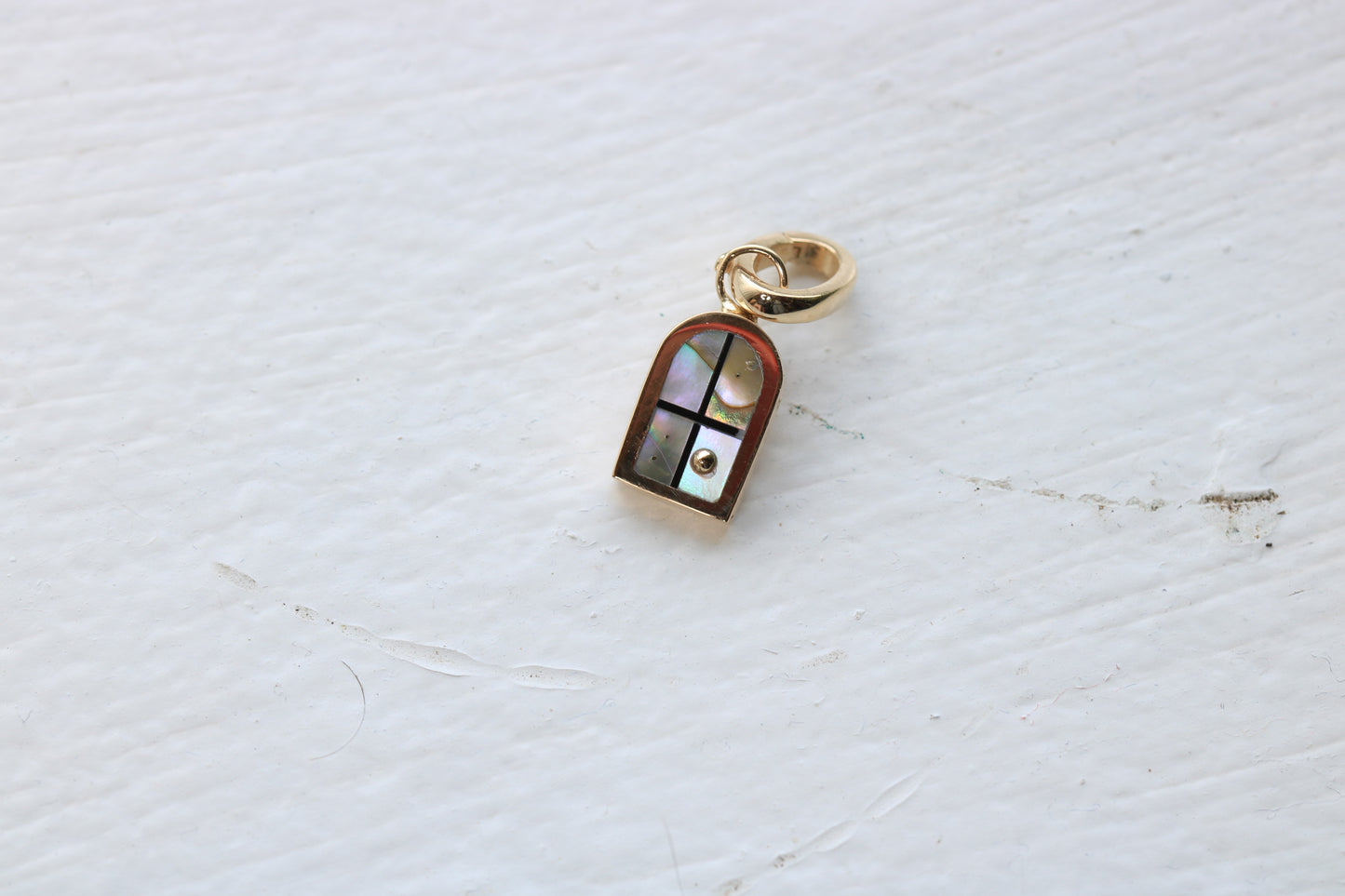 Window Charm Gold, Abalone Sunrise #2