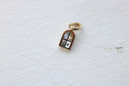 Window Charm Gold, Abalone Sunrise #2