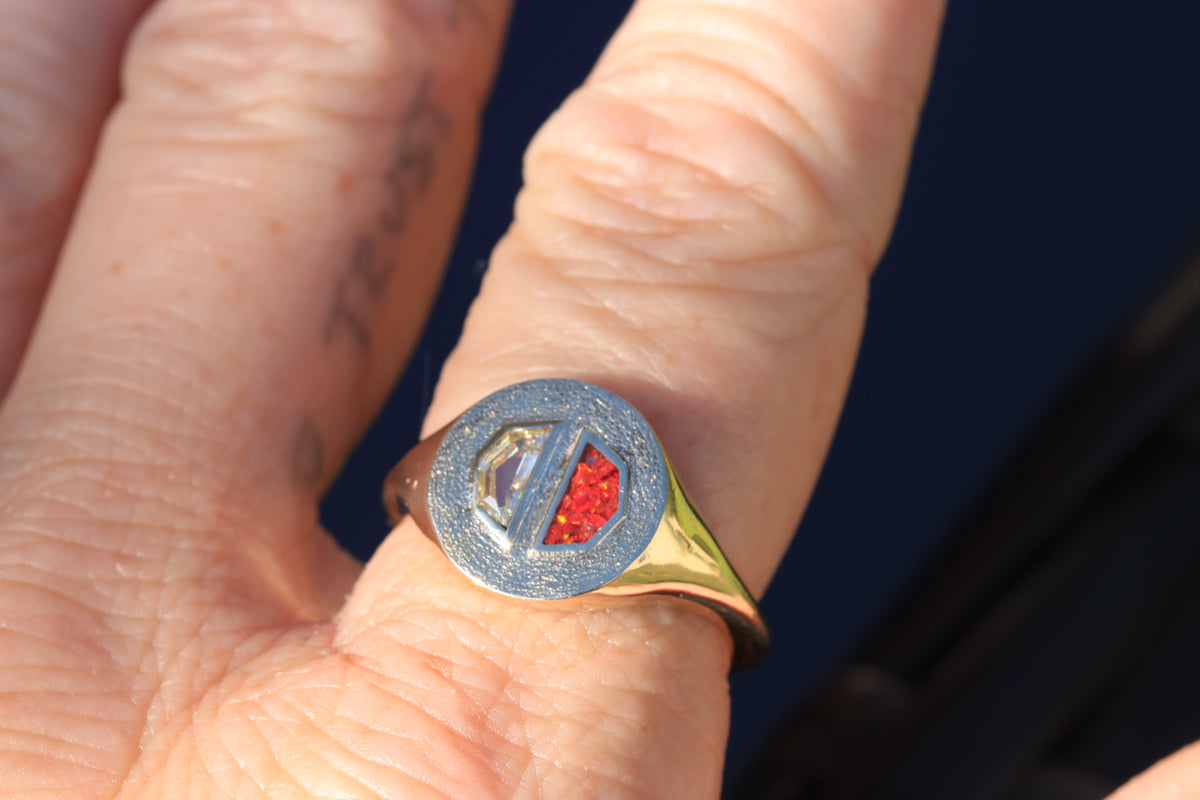 Fire Opal Duality Signet