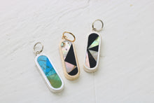 Load image into Gallery viewer, Ovale Charm Silver Turquoise

