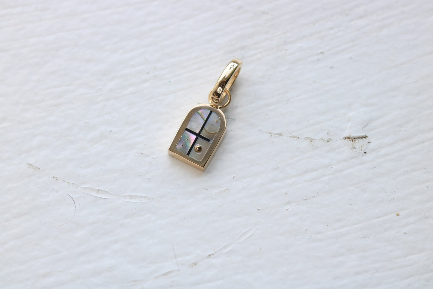 Window Charm Gold, Abalone Sunrise #2