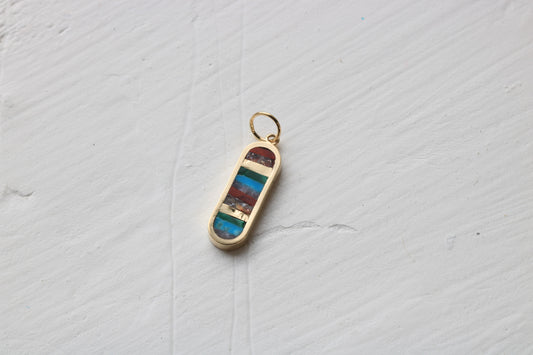 Ovale Rainbow Stack Charm V