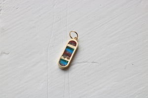 Rainbow Stack Charm gold