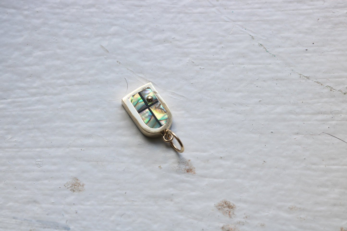 Window Charm Gold, Abalone Sunrise/Sunset #1