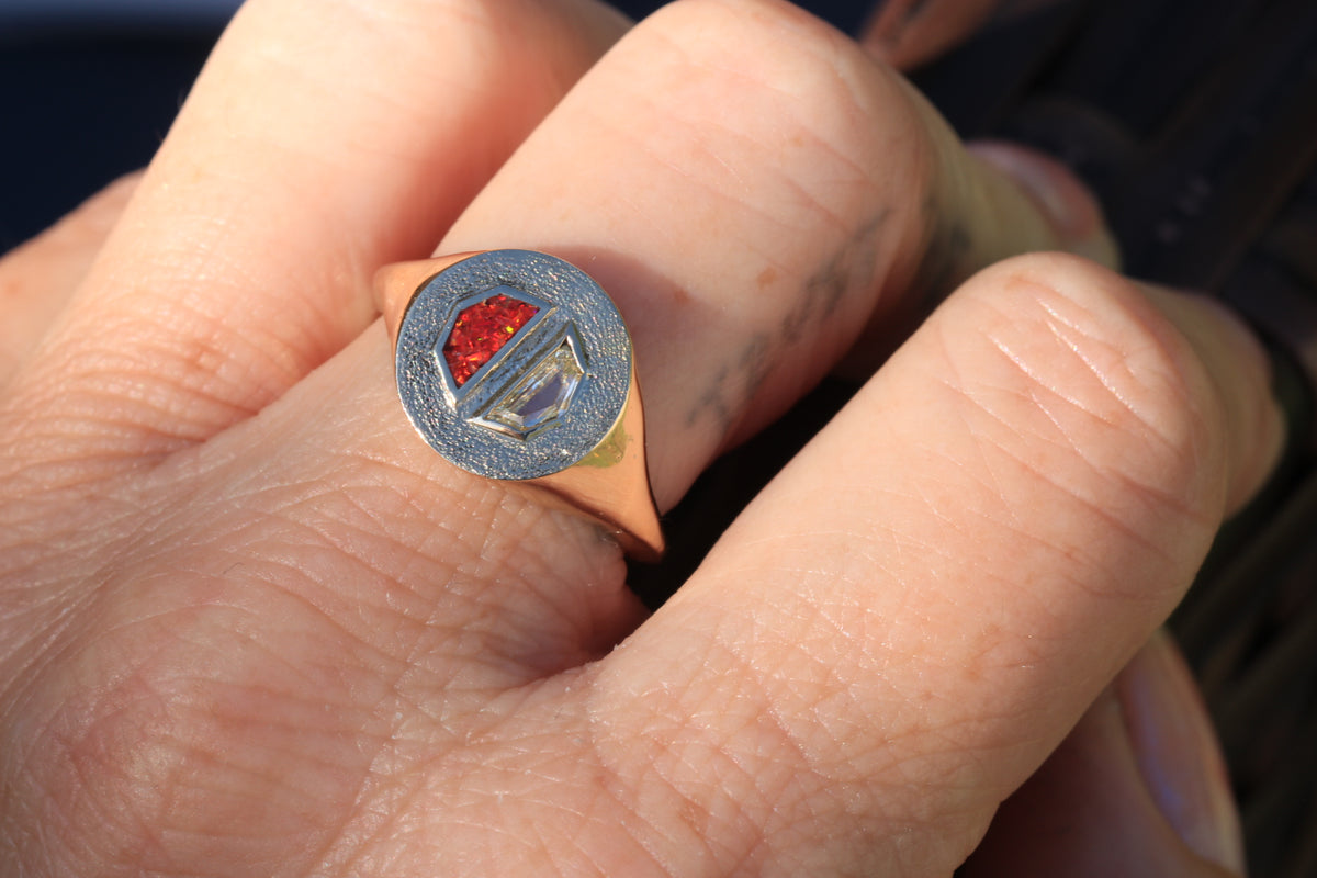 Fire Opal Duality Signet