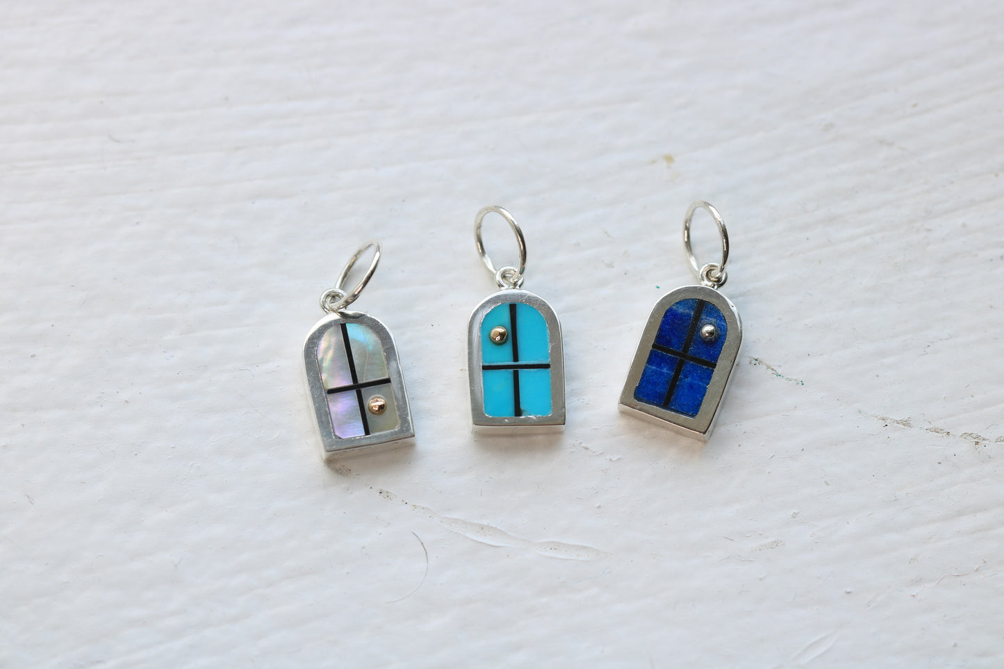 Window Charm Silver, Lapis Night MTO