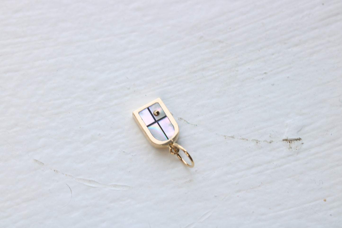 Window Charm Gold, Abalone Sunrise #1