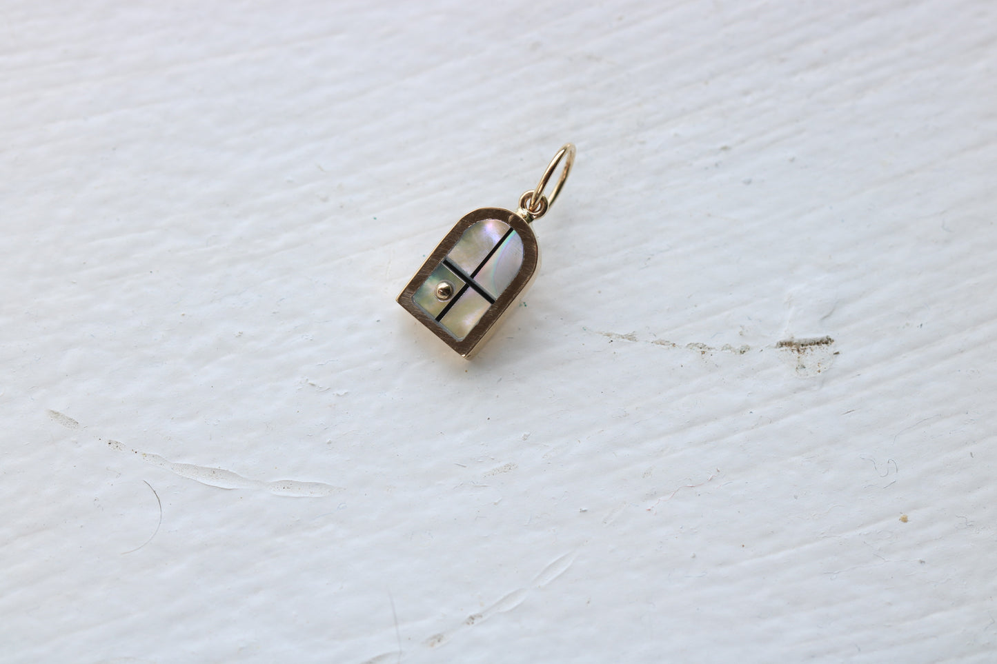 Window Charm Gold, Abalone Sunrise #1