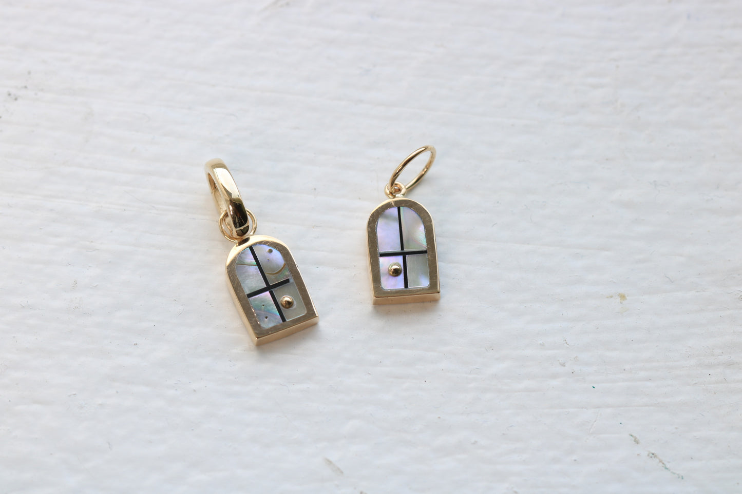 Window Charm Gold, Abalone Sunrise #1