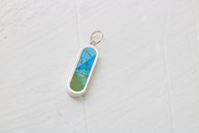 Load image into Gallery viewer, Ovale Charm Silver Turquoise
