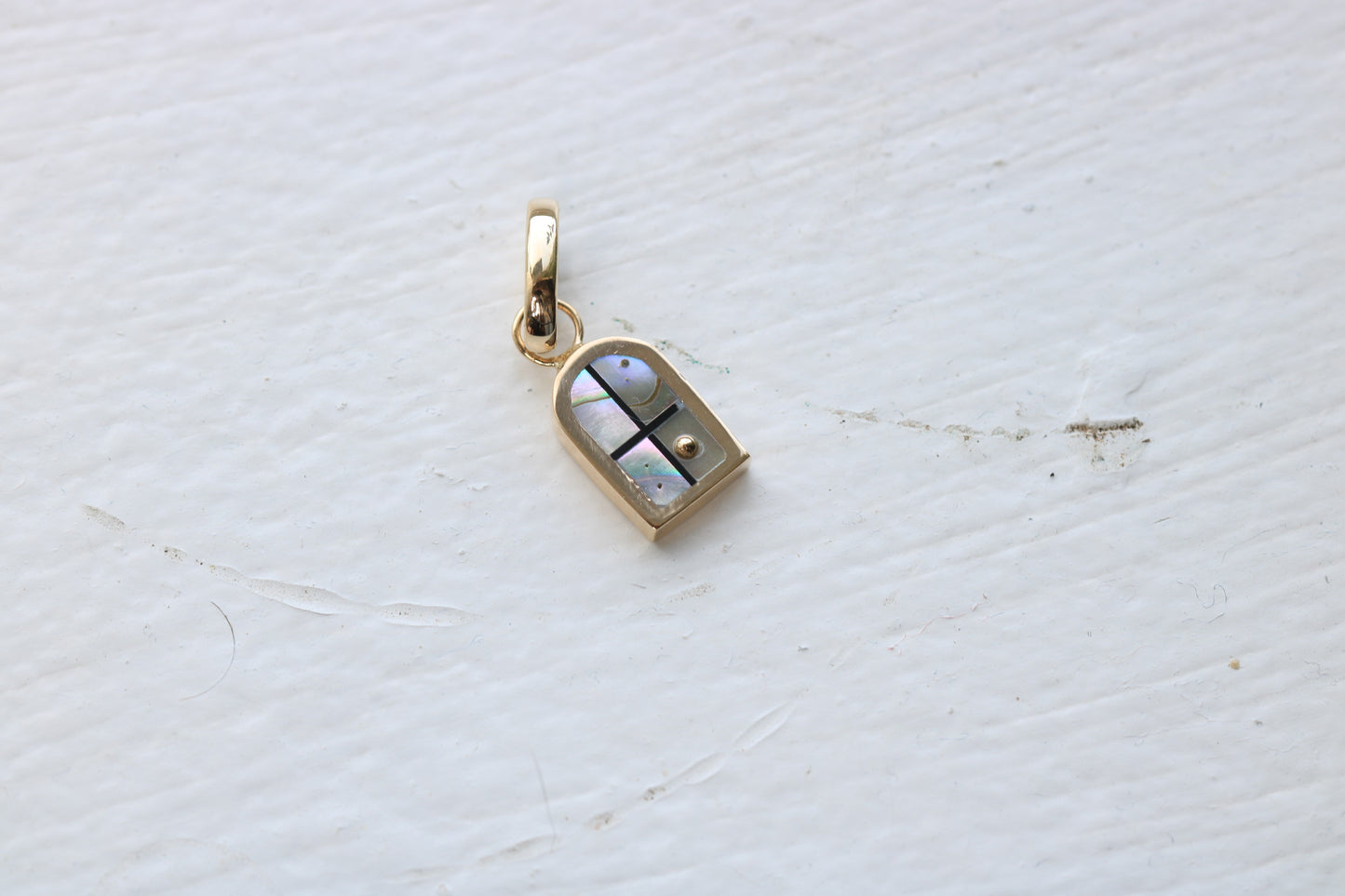 Window Charm Gold, Abalone Sunrise #2