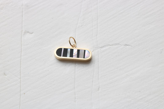 Ovale Charm Infinity Gold Horizontal MTO