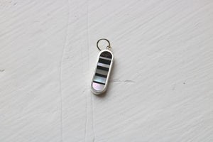 Infinity Charm vertical silver