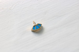 Fan Charm Kingman Turquoise