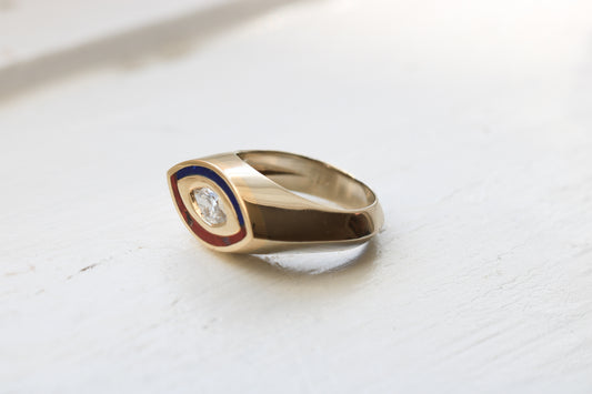 Marquise Diamond Signet