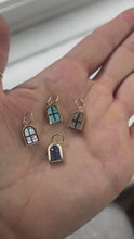 Load and play video in Gallery viewer, Window Charm Gold, Opal Sunset MTO
